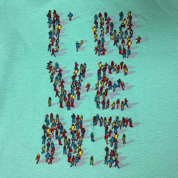 INVENT Mint Green Graphic Tee Shirt Women’s Large Short Sleeve Shirt Top T-Shirt - Picture 2 of 5